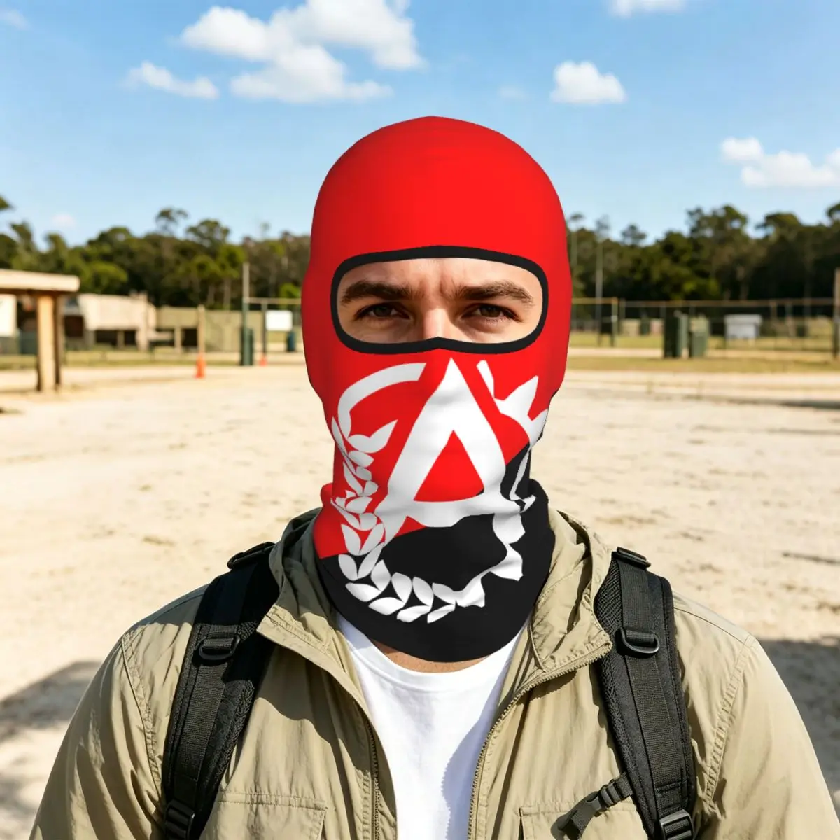 Ancom Flag Balaclava Full Face Mask Breathable Motorcycle Winter Warm Full Cover Caps Neck Windproof Dustproof Cycling Caps