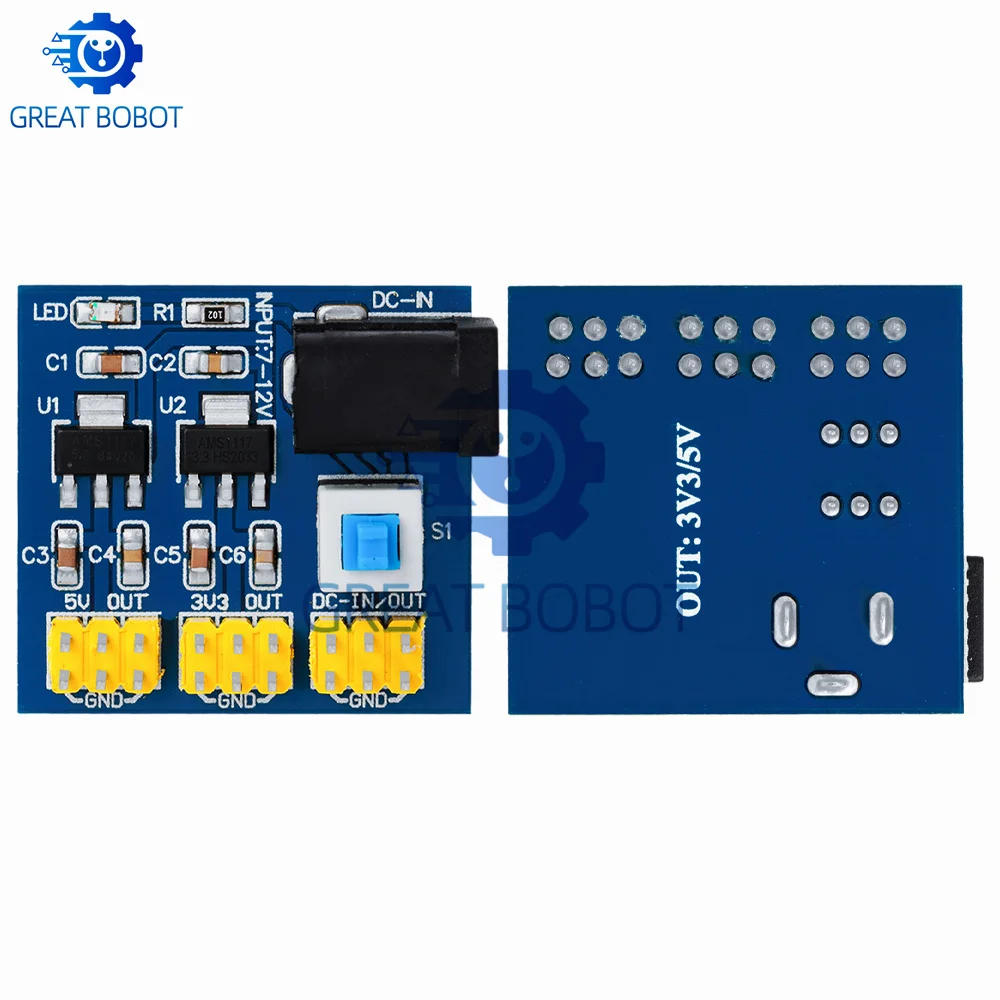 BS 1PC Multi-Output DC-DC Voltage Converter: 10V Input, 3.3V/5V/10V Outputs for Power Supply Needs