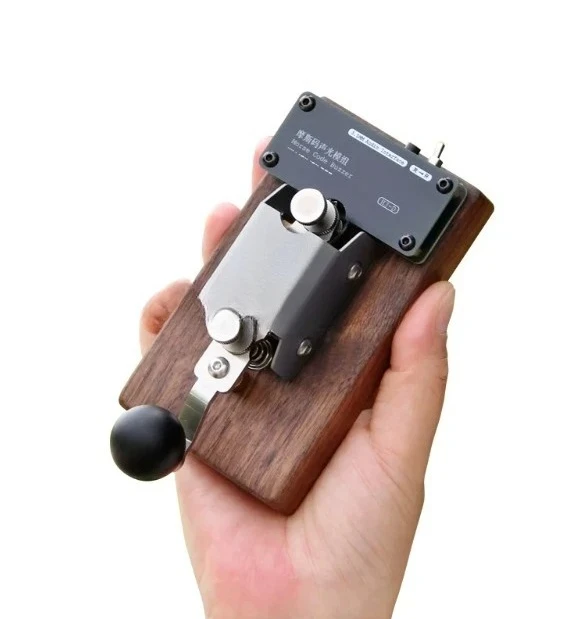 Morse code, training manual keys, radio station telegraph transmitter computer simulation