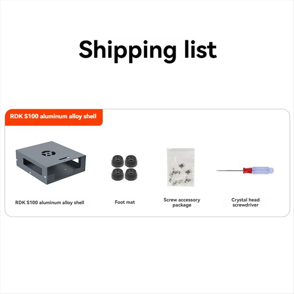 

(A26M) For D-Robotics RDK S100 Aluminum Alloy Shell Passive Cooling Supports Install Camera for RDK S100 Development Board