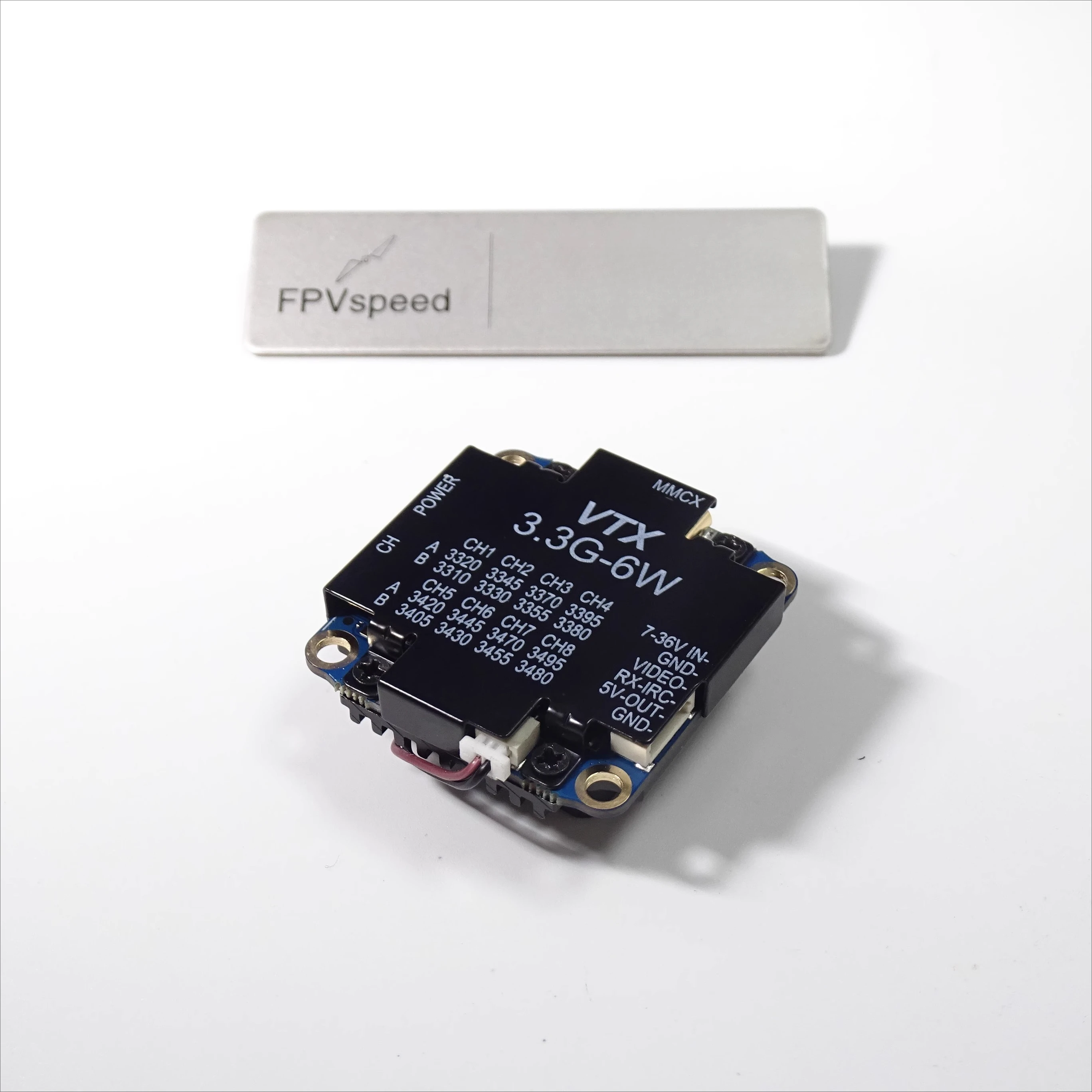 FPVspeed VTX-SD8 3.3G 6W 16CH TX W/ Tramp & OSD تكوين مركبة جوية بدون طيار طويلة المدى الارسال نظارات الفيديو Accs أجزاء