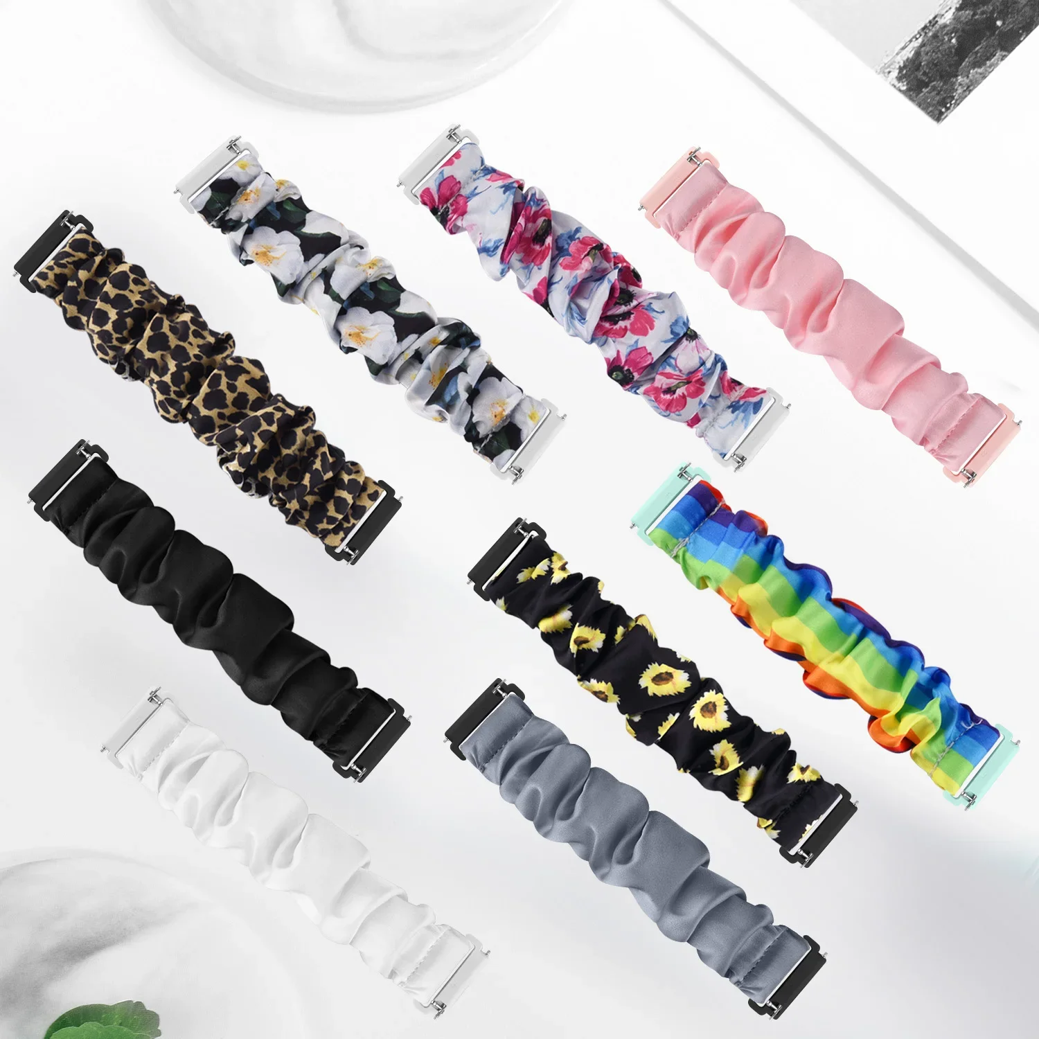 Scrunchie elastyczny pasek do Fitbit Versa 2/Versa Lite pasek do zegarka bransoletka na nadgarstek do Fitbit Versa SE pasek Smart Watch Band