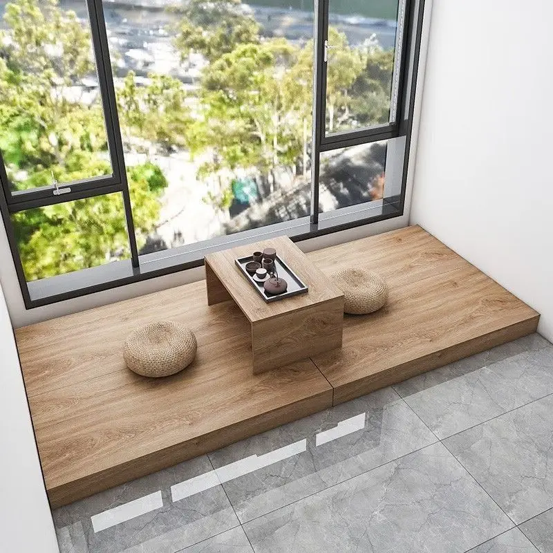 Assembled Splicing Floor Bed Balcony Bed Bedless Floor  Tatami Rental House Modern