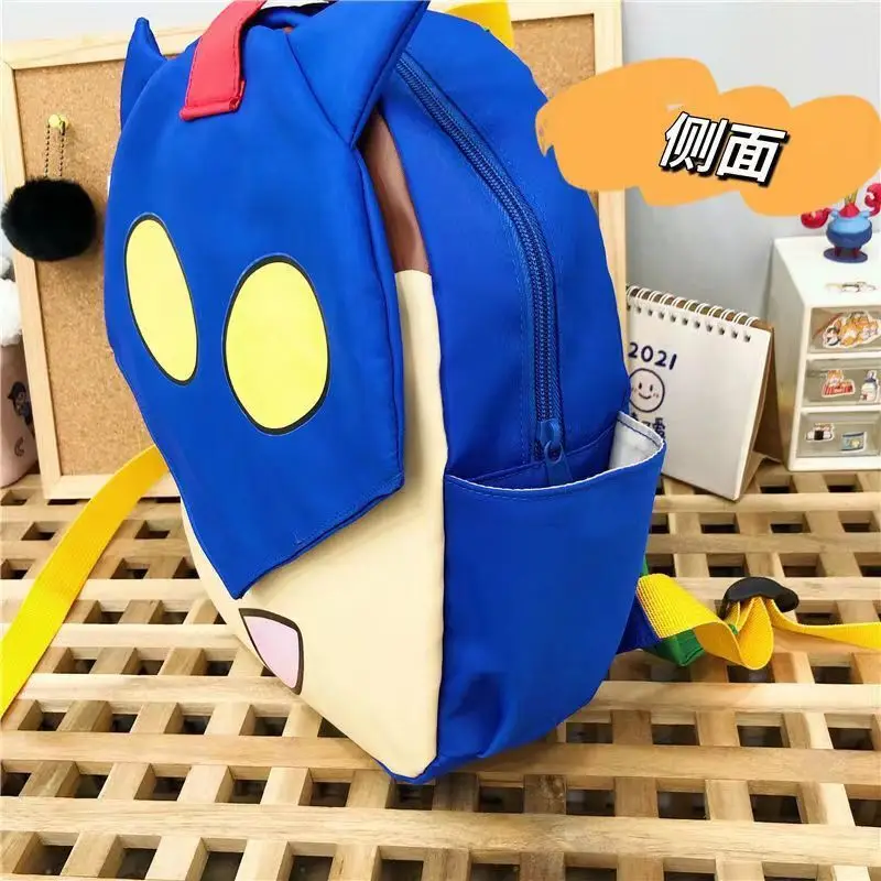 Kawaii Crayon Shin-Chan Action Kamen Face Changing Backpack Cute Cartoon Children Kindergarten School Bag Portable Storage Bag