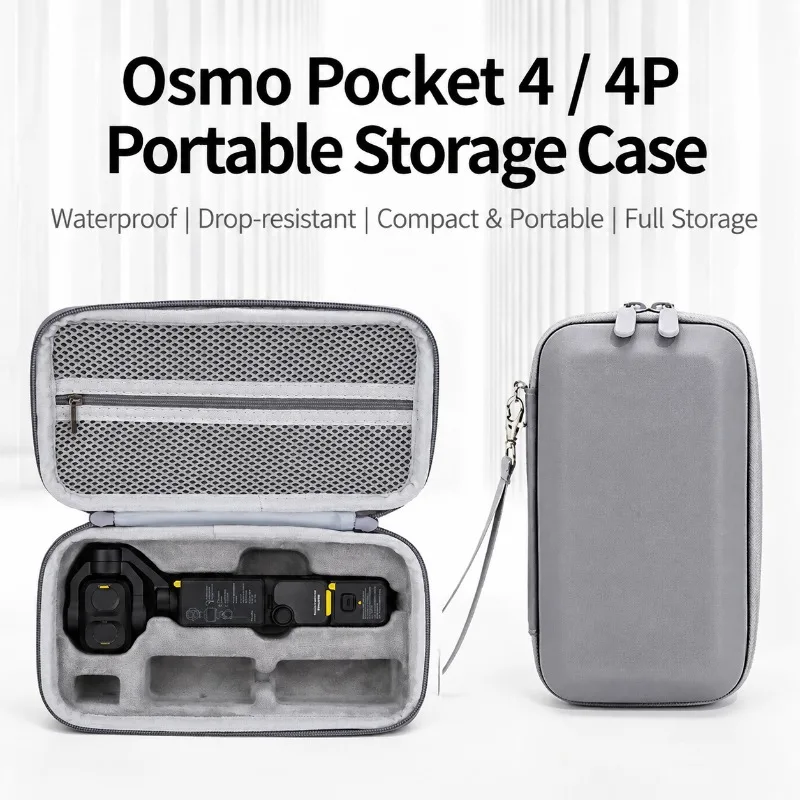 Rigid EVA Carry Pouch Fit DJI Osmo Pocket4  Power Pack Full Set Handheld Camera Safeguard Container Impact-resistant Secure