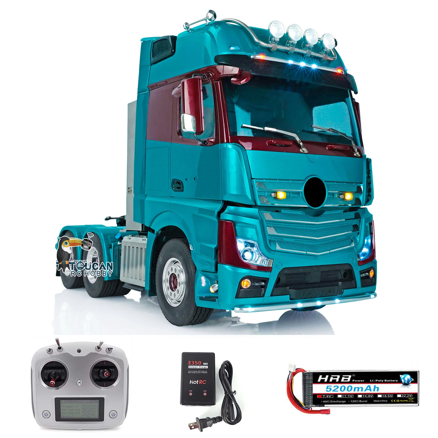 LESU RTR 1/14 Metal RC Tractor Truck 6*6 Topline DIY Cabin 1851 3363 RTR Car Painted Toucanhobby Finished Model Boys Thzh1394