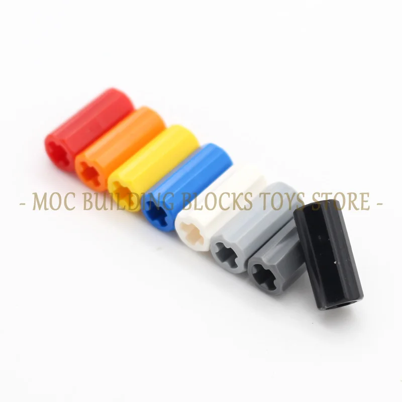 

30pcs/bag Technology Parts 6538c Axle Connector 2L Smooth with X Hole Building Brick Block Mechanical Accessories Compatible Toy