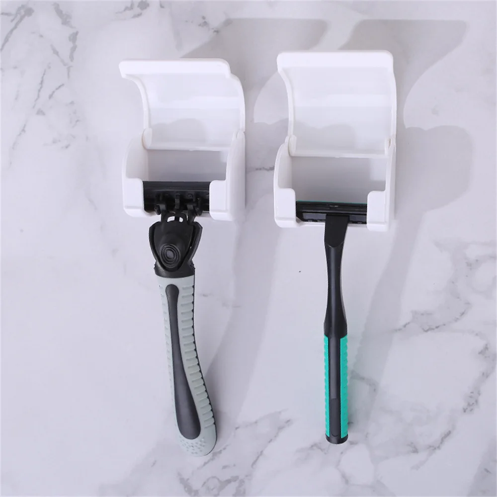 No Punching Practical Safety Durable Portable Household Hook Up Simple Fashion Dust-proof Bathroom Razor Convenient Storage Box