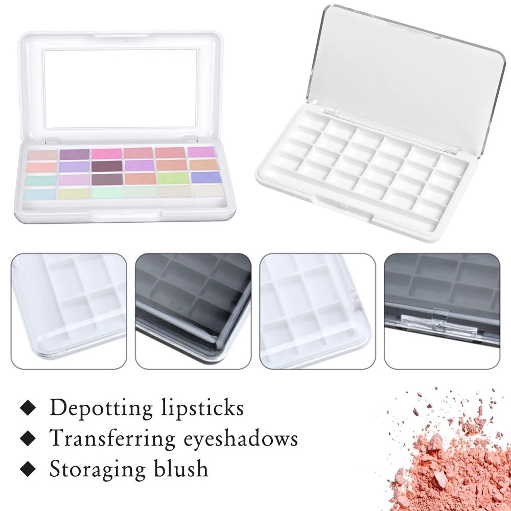 1 PC Blusher Case Lip Balm Container Makeup Palette Empty Eyeshadow Dish Cosmetics Tool Refillable Palette