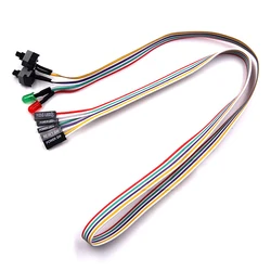 Newest Hot PC Case Red Green LED Lamp ATX Power Supply Reset HDD Switch Lead 20