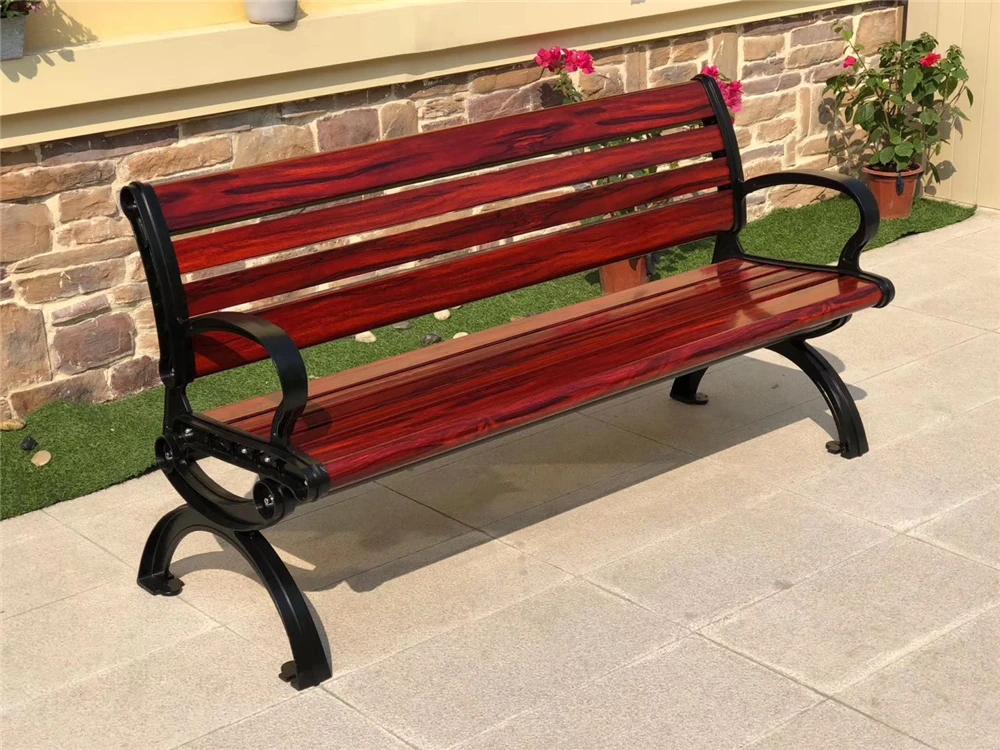 공원 벤치 현대식 야외 벤치 시트 야외 정원 벤치 알루미늄 야외 가구
