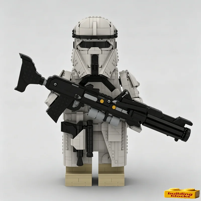 NEU 2197 Teile Sci-Fi Trooper Mega Figur Bausteine MOC Modell DIY Montage Spielzeug Sammlerstück Kreative Schreibtisch-Deko Geschenke