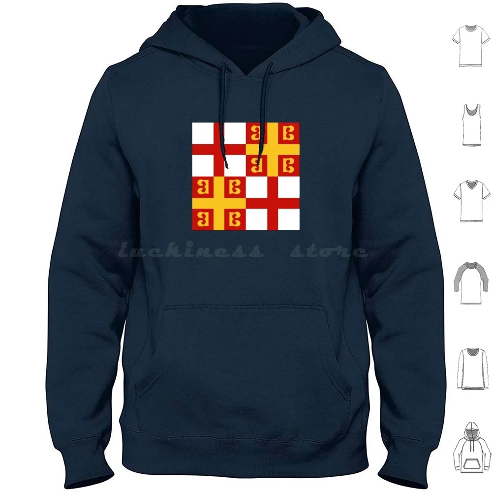 Flag Of Byzantine Empire ( Constantinople ) , Circa 1350 Hoodies Long Sleeve Byzantine Byzantium Eastern Roman Eastern