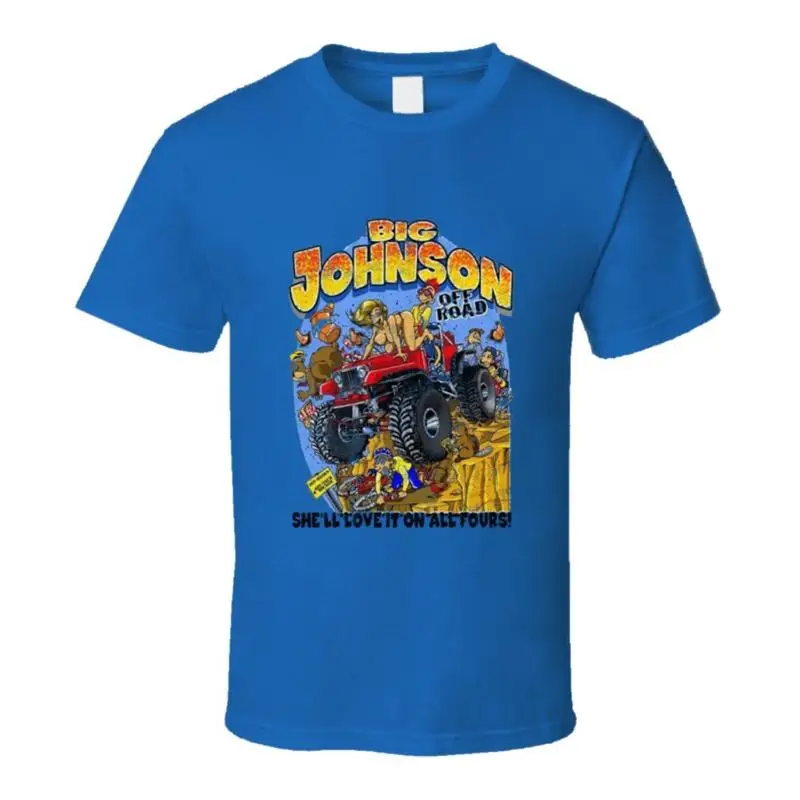 Big Johnson Off Road Retro Classic Hipster Trendy Fan Worn Look T Shirt