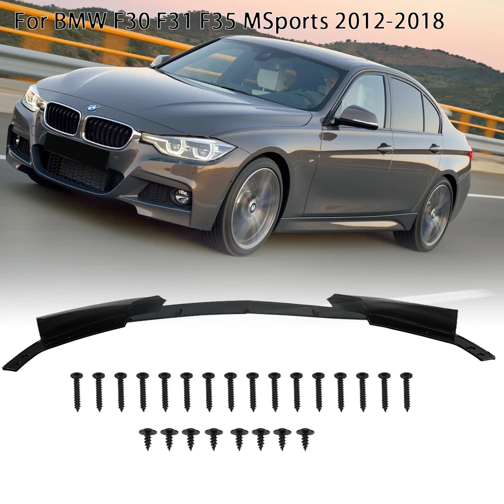 

Разветвитель для переднего бампера, спойлера, губ для BMW F30 F31 F35 M Sports 2012 -2018, автомобильные аксессуары, защитный дефлектор, комплекты для корпуса бампера