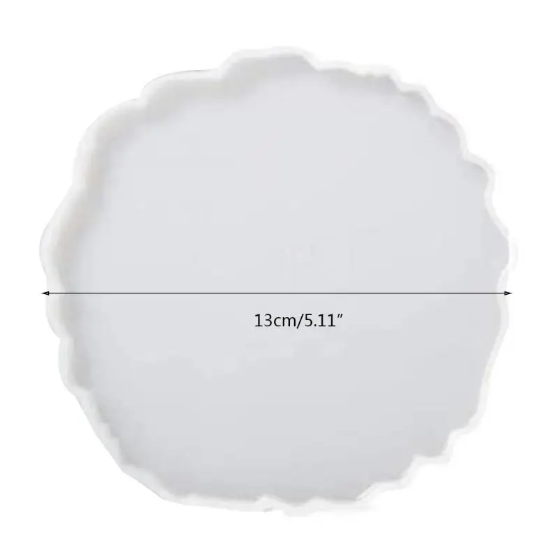 31bb 4 pcs/set Crystal Agate cetakan geometri mug pad resin casting silikon cetakan perhiasan dekoratif membuat epoxy