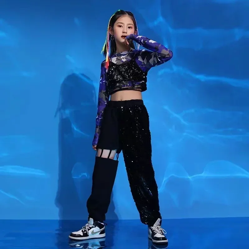 

Костюм для джазового танца для девочек, детский танцевальный костюм в стиле хип-хоп, модель для прогулок, сценический костюм, костюм для африканского барабанного шоу