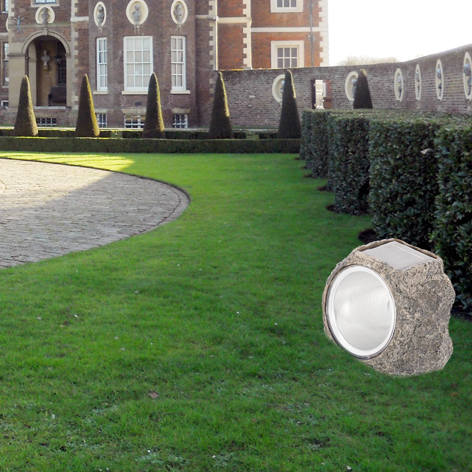 

Solar Garden Lamp Resin Simulated Stone Outdoor Yard Lawn Light Decorative Automatic Sensor LED Energy Saving Creative Design