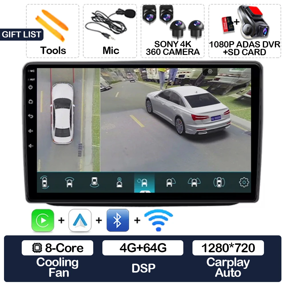 Android 16 Car Radio For Skoda Fabia 2 2007 - 2014 Qualcomm Multimedia Video Player Head Unit Carplay Auto Navigation GPS 4G DSP image 3