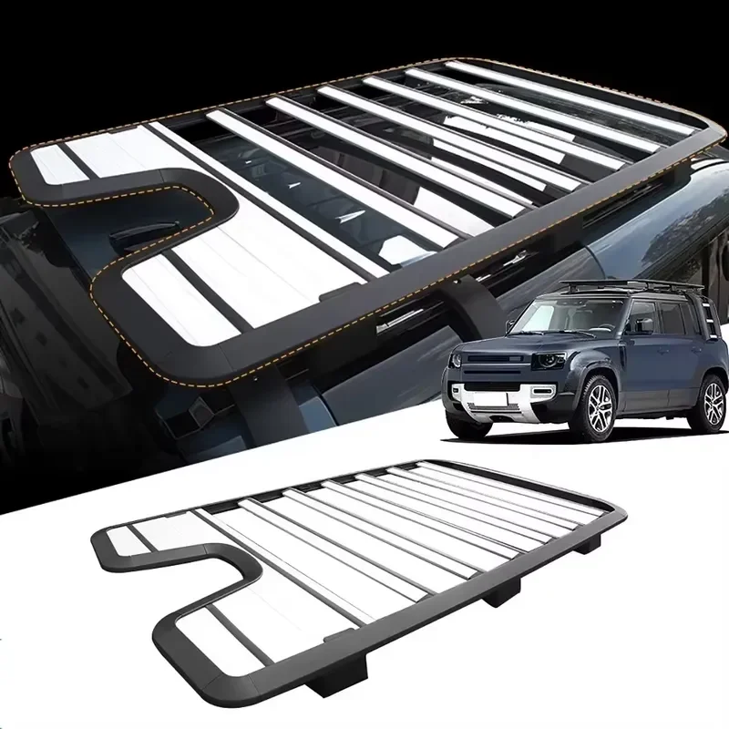 Roof Rack Black Style High Quality Aluminum Alloy Luggage Basket New Arrival Hot Selling Part Fit for Defender