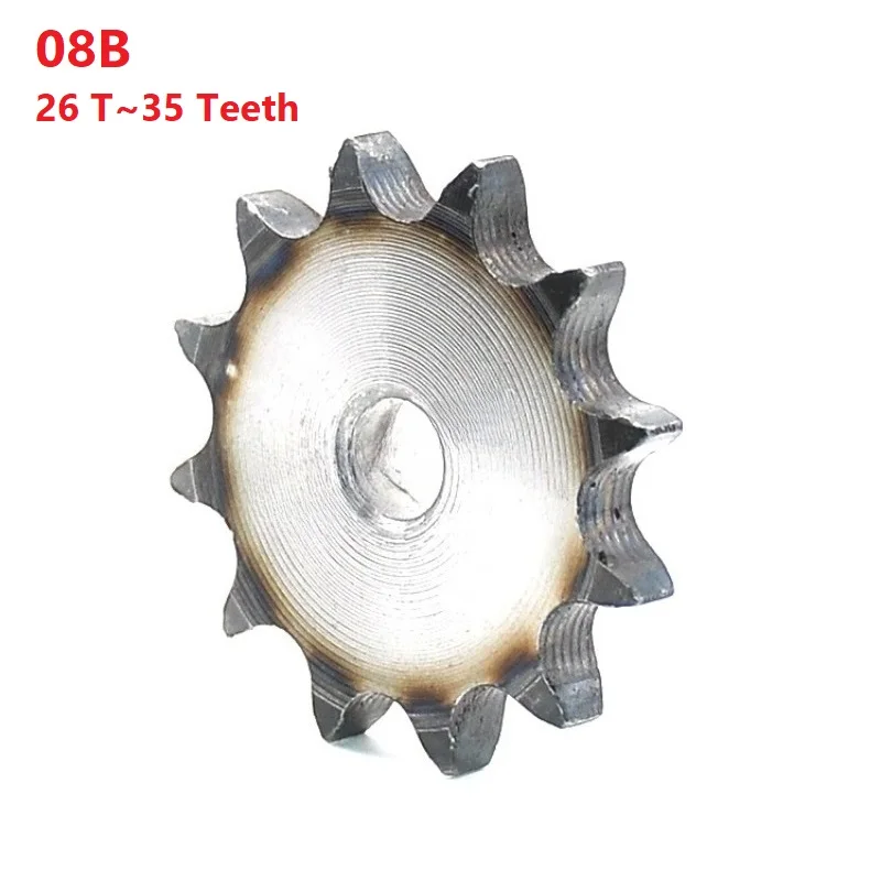 26 Teeth~35 Teeth Sprocket Plates Hardened Teeth Carbon Steel Conveyor/Agricultural/Industrial Drive Wheel 08B Gear
