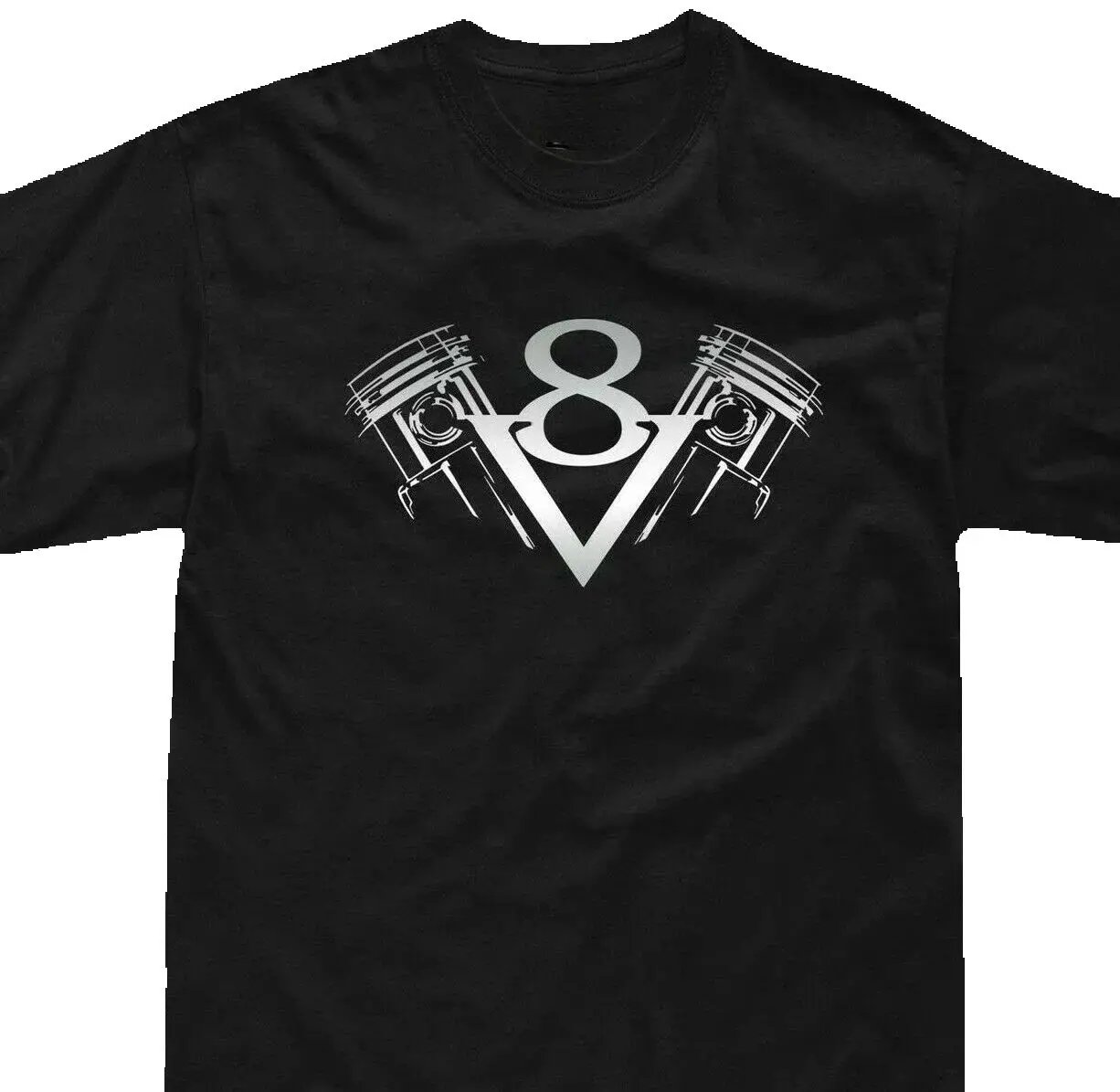 Classic V 8 Engine Racer T-Shirt 100% Cotton O-Neck Summer Short Sleeve Casual Mens T-shirt Size S-3XL
