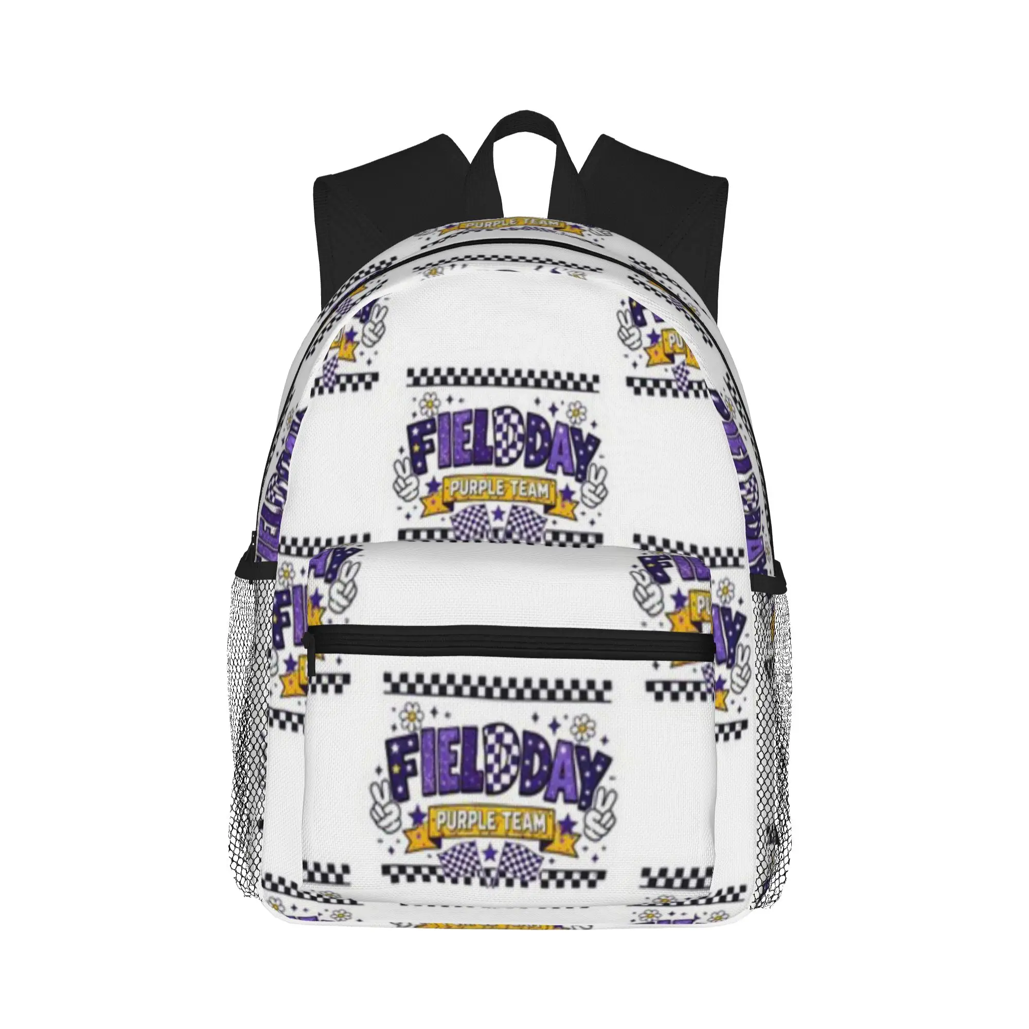 Field Day PURPLE Team Let The Games Begin Fun Day Field Trip  Casual Backpack for Students and Adults Feminina backpack