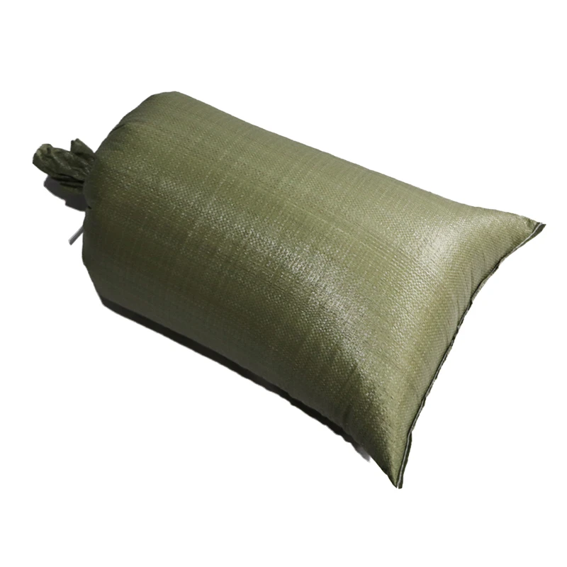 Recycle Trash Green Gunny Sack PP Woven Plastic Cheap Sand Bags Wholesale  Small Business Supplies