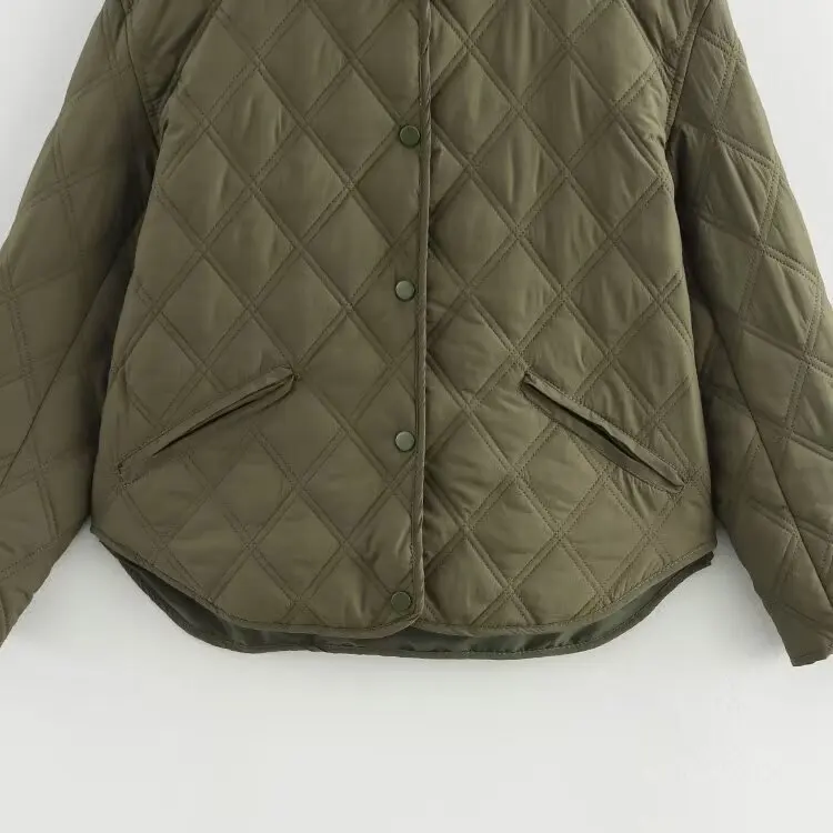 เสื้อแจ็คเก็ตผ้าฝ้ายมีฮู้ดแฟชั่นสำหรับผู้หญิง สไตล์สตรีท แขนยาว ซิปปิด สีสันฤดูใบไม้ร่วง สินค้ามาใหม่