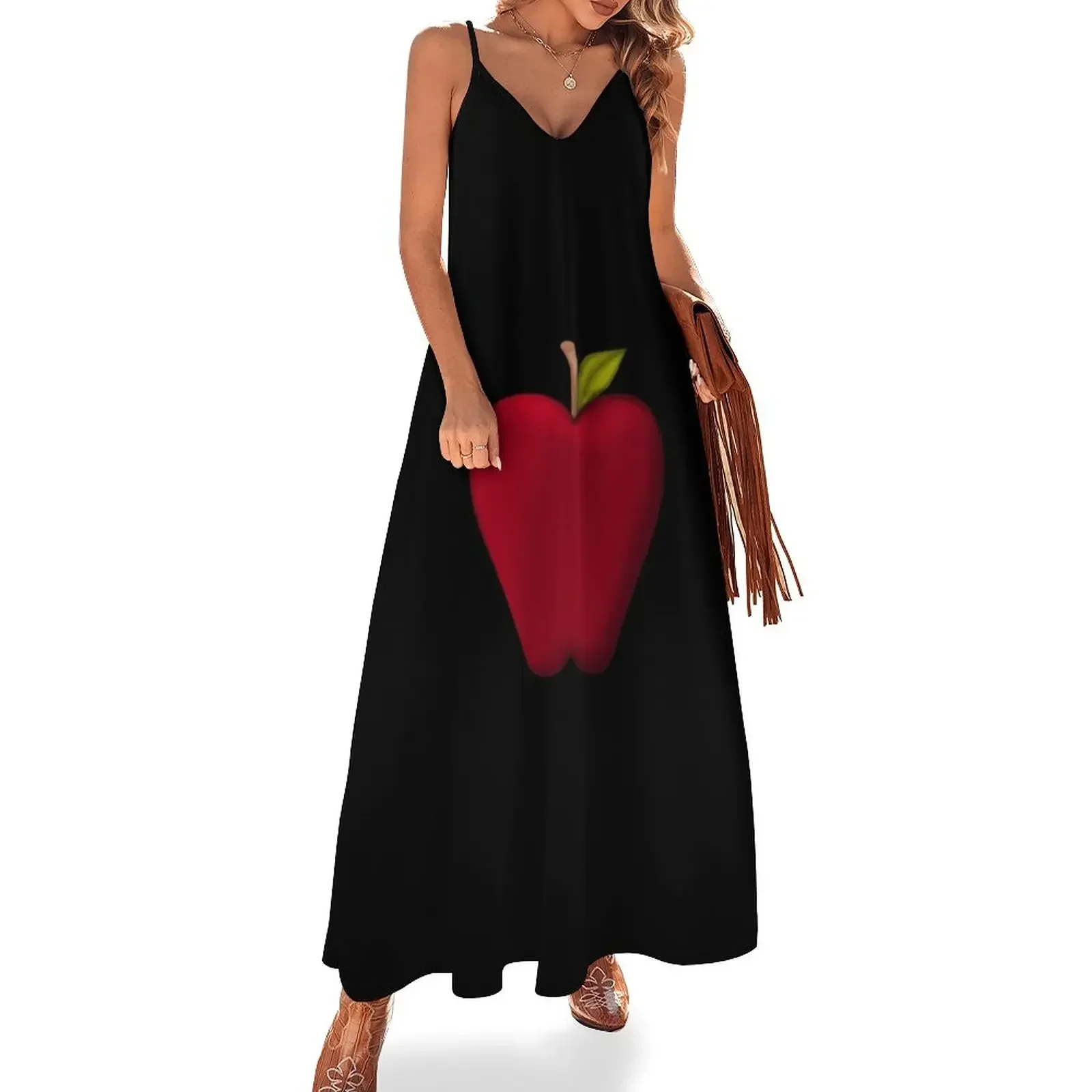 

Yummy Red Apple Sleeveless Dress clothes for women dress women summer Dress