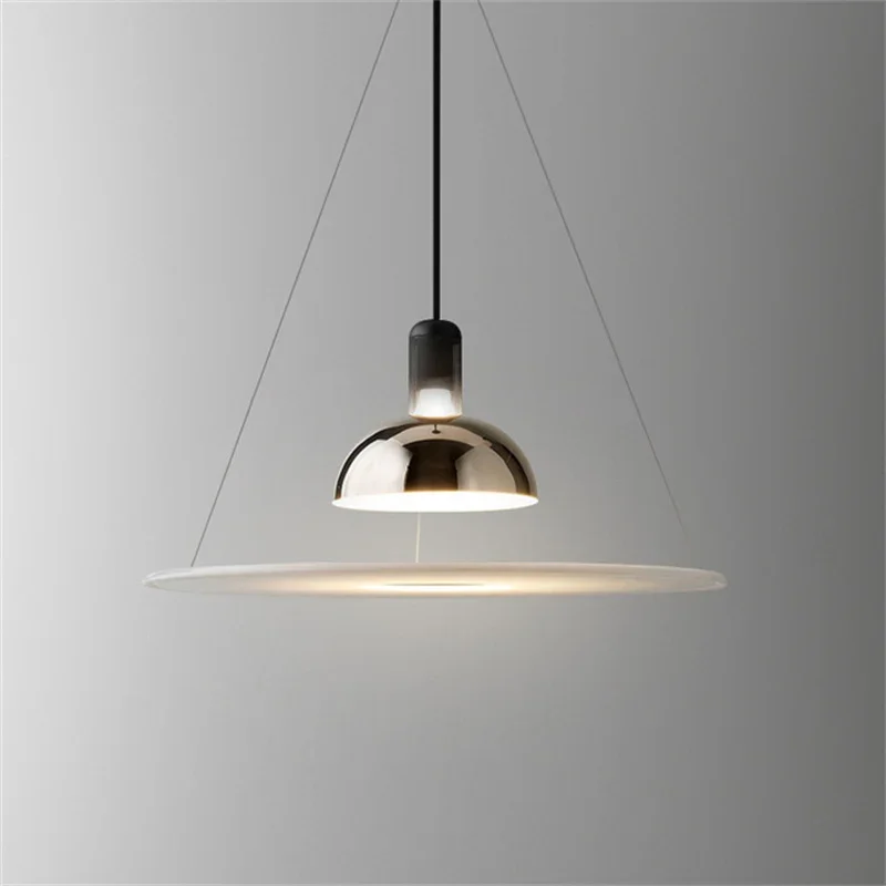 Imagem -02 - Nordic Flying Saucer Pendant Lamp Mesa de Restaurante Quarto de Estudo Lustres Simples Home Art Decor Iluminação Interior