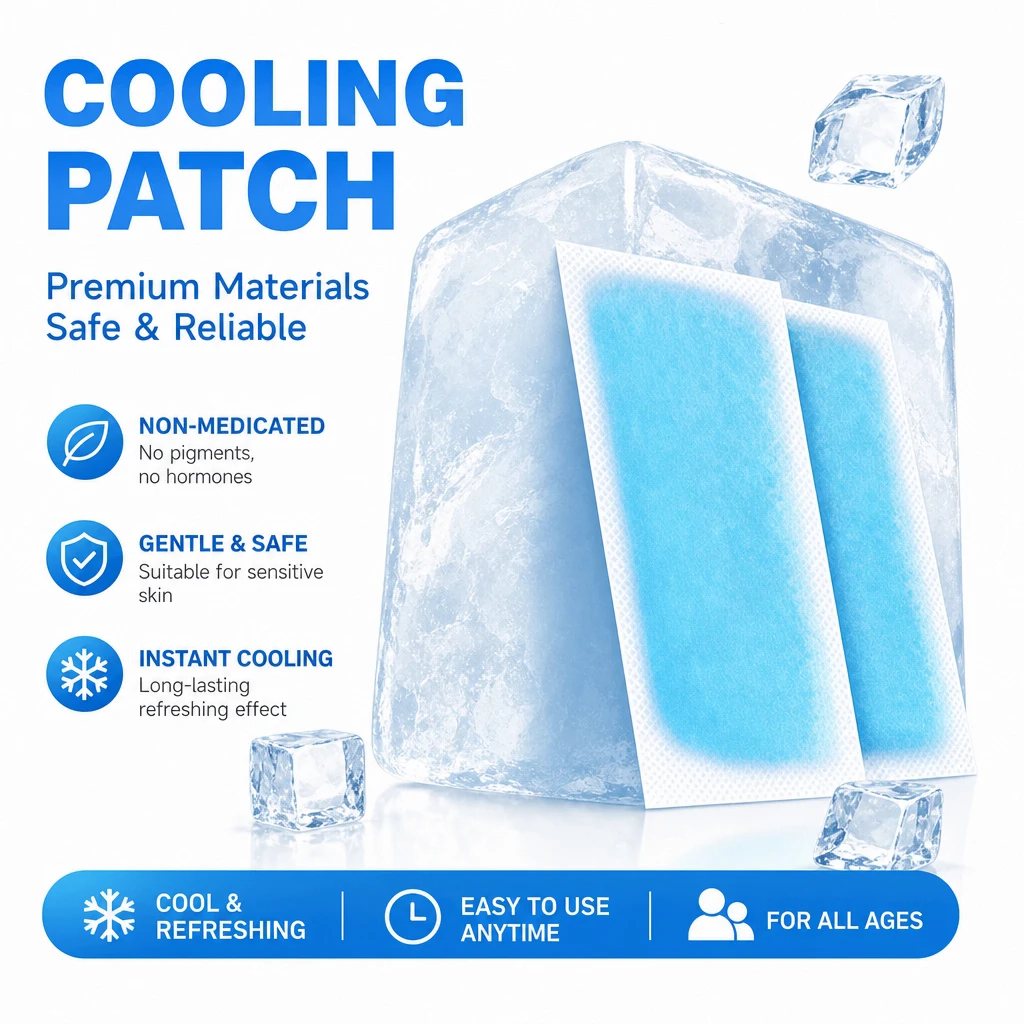 6Pcs 2-Pack Instant Cooling Stickers, Portable Cooling Patches for Body & Phone, Outdoor Camping Hiking & Sports