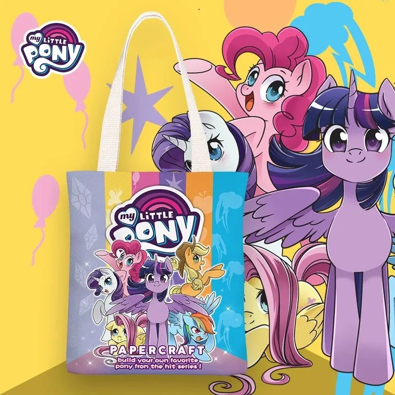 Kawaii My Little Pony Niedliche Canvas-Tasche Schultertasche Geburtstagsgeschenk Souvenir Weihnachtsgeschenk