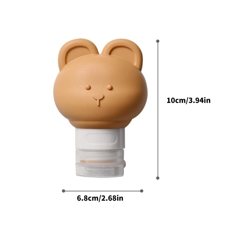 Bottiglie da viaggio a prova perdite Contenitori liquidi dimensioni da viaggio portatili per shampoo