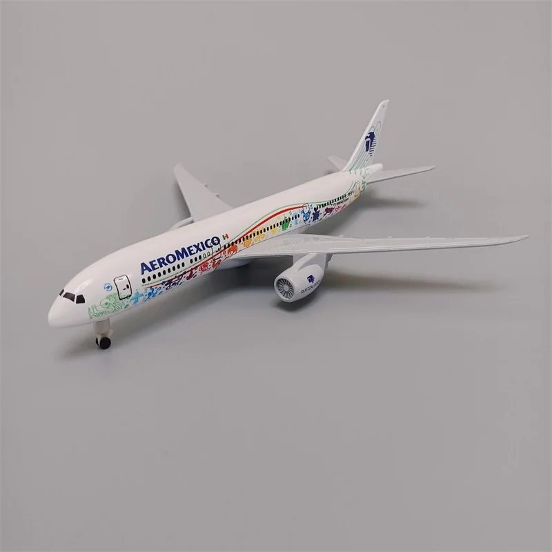 Mexican Air AEROMEXICO Airlines Boeing 787 B787 Airways Liga de Metal Modelo de Avião Diecast Modelo de Avião e Rodas Aeronave 19cm