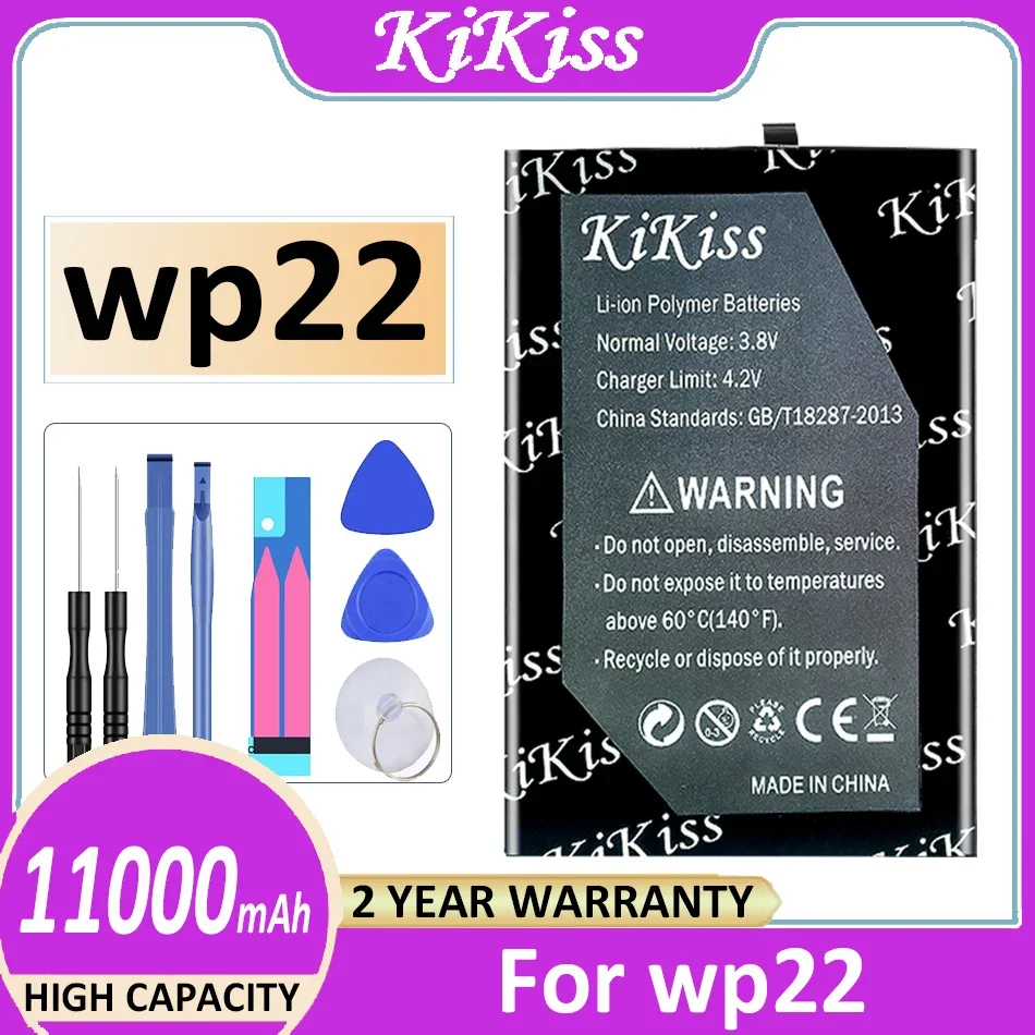 

KiKiss Battery 11000mAh For OUKITEL wp22 (S109) Bateria