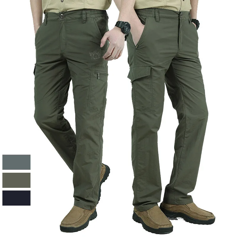 

New Tactical Work Pants Men Outdoor Cargo Autumn Spring Outdoor Workwear Hiking Trousers Trousers Multi-pocket Waterproof Pant