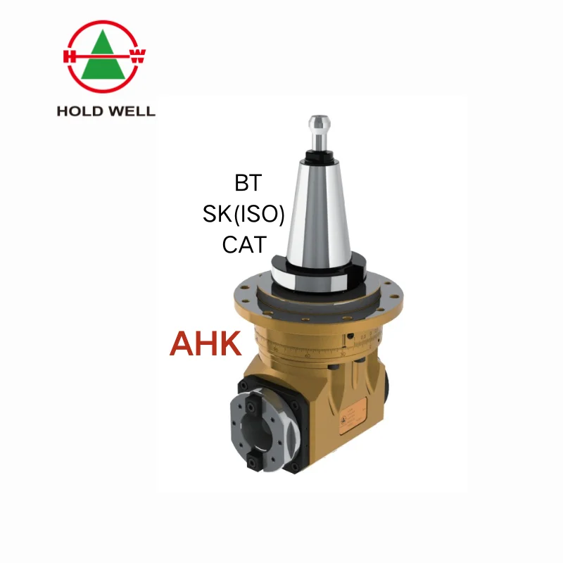 360° Adjustable Angle Head Side Milling AHK Locking-Type Lathe with BT40/BT50 SK40/SK50 CAT40/CAT50 Tool Holders
