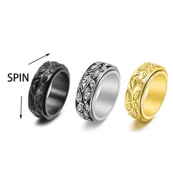 Jujutsu and Kaisen Sukuna Spinner Ring 2024 New Exquisite Stainless Steel Rotatable Cartoon Same Ring Cosplay Jewelry