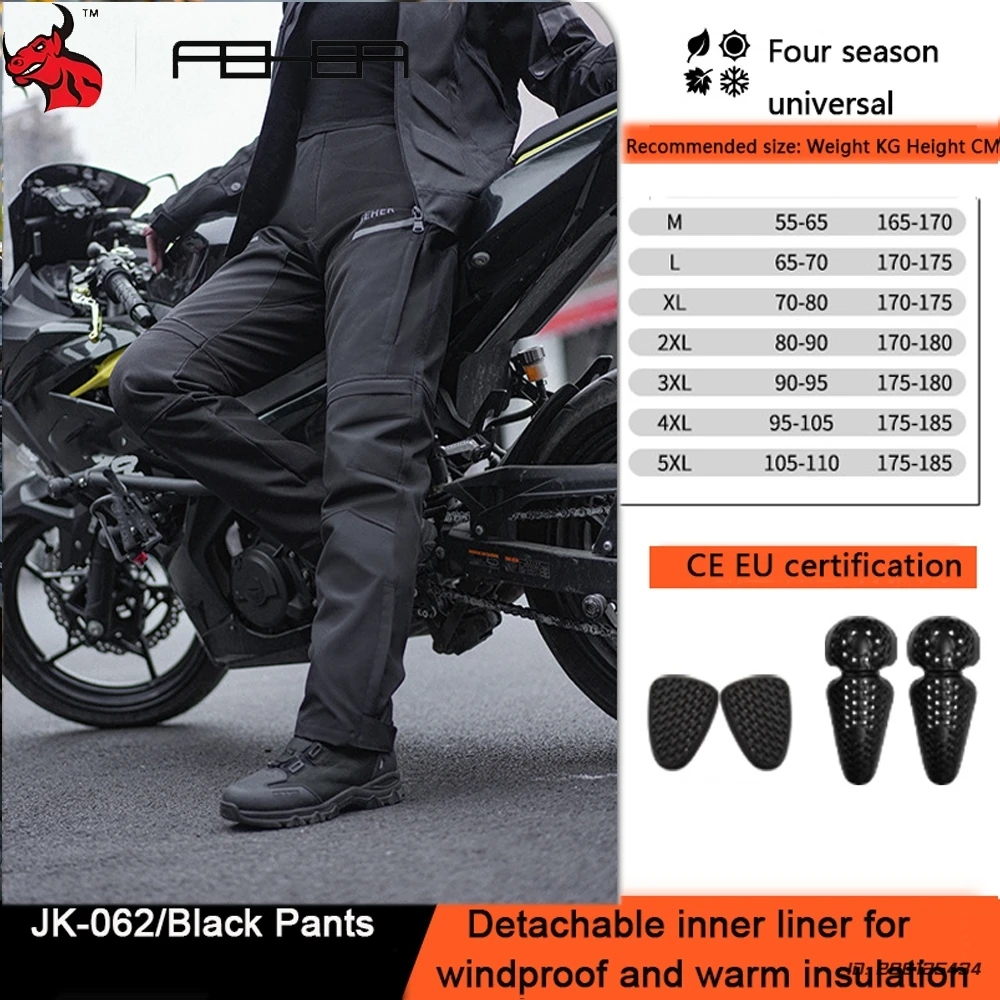 

Motorcycle Soft Armor Pants Anti-fall CE Protector Off-Road Enduro Racing Motocross Pants Waterproof Breathable Riding Trousers
