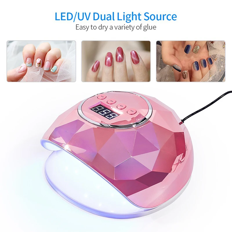 다채로운 UV LED 네일 램프 빠른 건조 젤, 네일 폴리쉬 39 LED 램프 모든 유형 젤 경화 램프 전문 네일 아트 도구