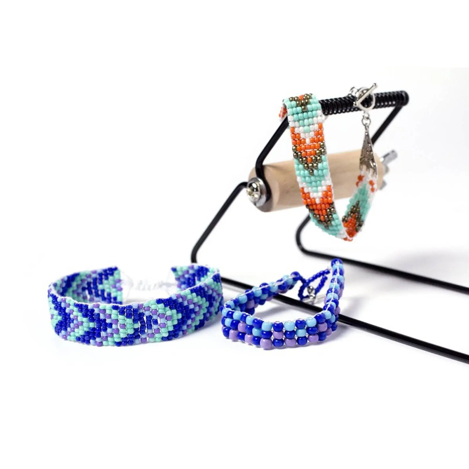 Tissage de perles sur métier à tisser en acier inoxydable, outil de fabrication de bijoux, kit complet, fournitures d'artisanat, excellent cadeau, idée créative