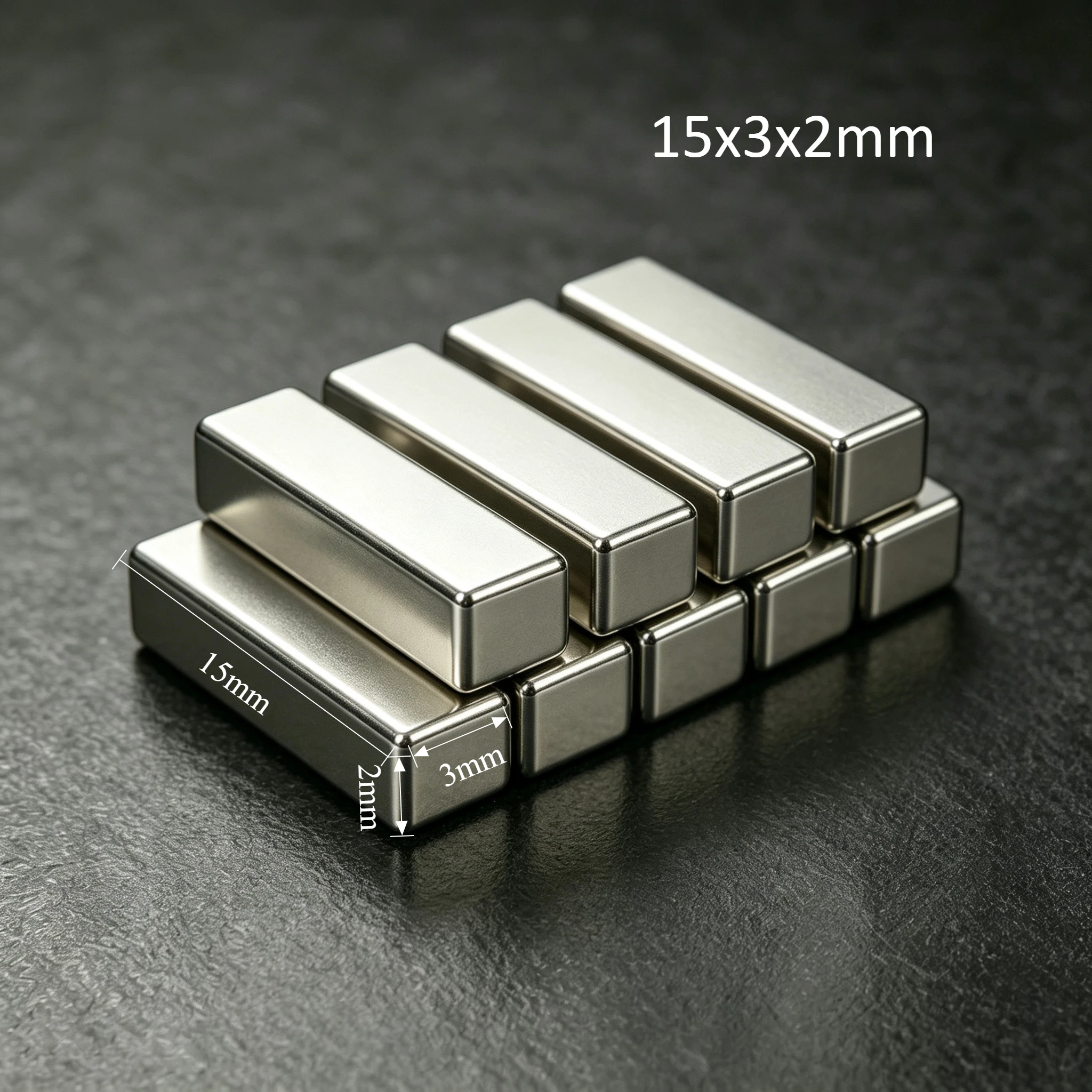 15x3x2mm N35 Rectangular Block Neodymium Magnet Super Powerful Permanent NdFeB Rare Earth Magnetic Magnets 15x3x2mm
