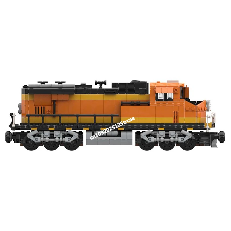 Tren técnico clásico Moc Modular Bnsf Locomotivemodel, bloques de construcción, Ideas creativas Diy, regalo de cumpleaños para niños, nuevo, superventas