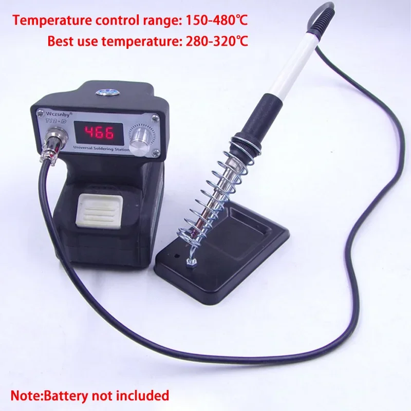 T12 Soldering Iron Station for Makita/Dewalt/Milwaukee/Bosch 18V 20V Lithium Battery Wireless DIY Electric Welding Station