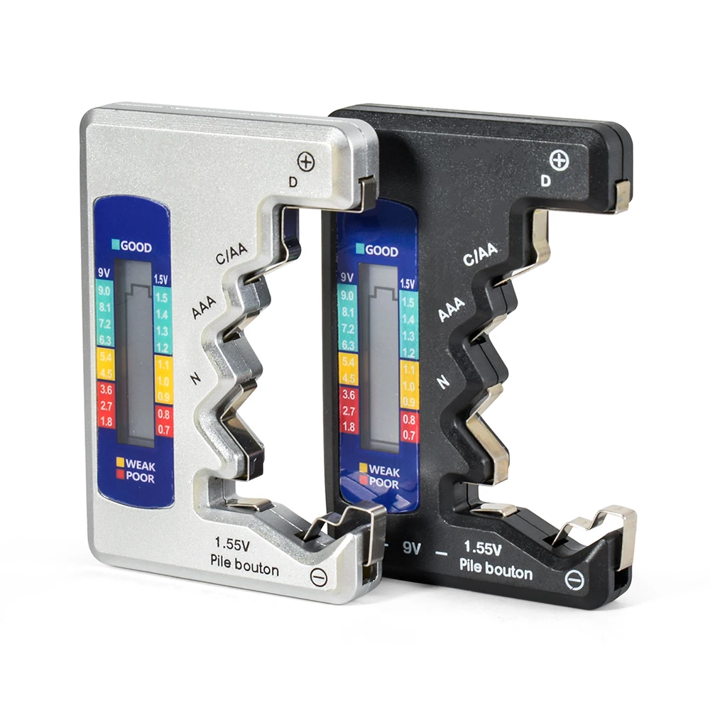 9IMOD Tester akumulatora Detektor pojemności akumulatora BT-189 BT-886 BT-168 Cyfrowy pomiar napięcia akumulatora dla akumulatorów o różnych rozmiarach