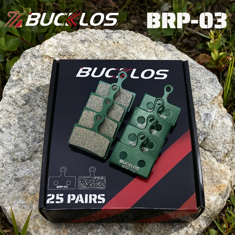 

25 пар велосипедных дисковых тормозных колодок BUCKLOS BRP-03, керамические велосипедные гидравлические тормозные колодки из смолы для SHIMANO G01S G05S MTB дисковые тормозные колодки