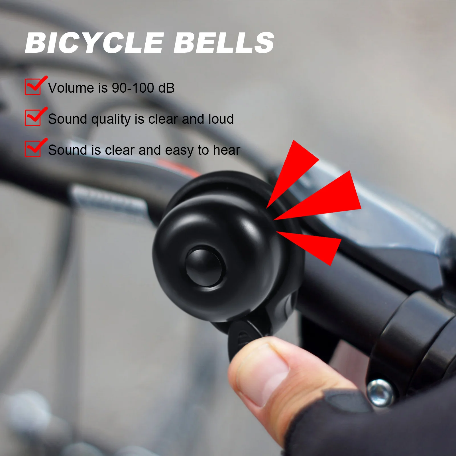 

2pcs Metal Bike Bell Loud Clear Sound Adjustable Handlebar Mount For Road Mountain Urban Bicycle Kids Retro Bike Accessories