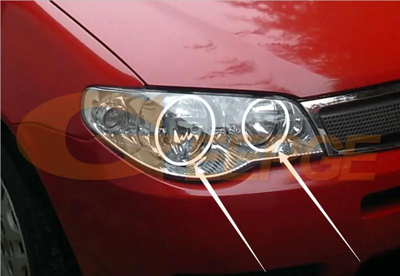 Pour FIAT Palio Albea Siena Strada lumière du jour Ultra lumineux SMD LED Kit yeux d'ange anneaux Halo