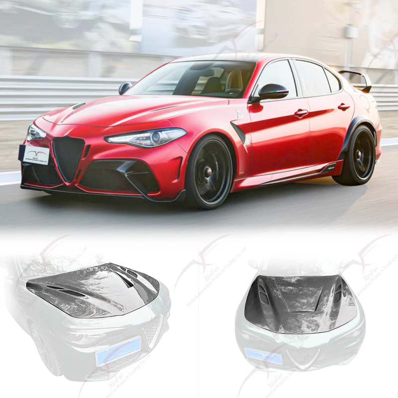 

Giulia GT 2016-2024 Carbon Fiber Exterior Decoration Carbon Fiber Engine Hood Vent Body Kit Car Engine Hood Accessory
